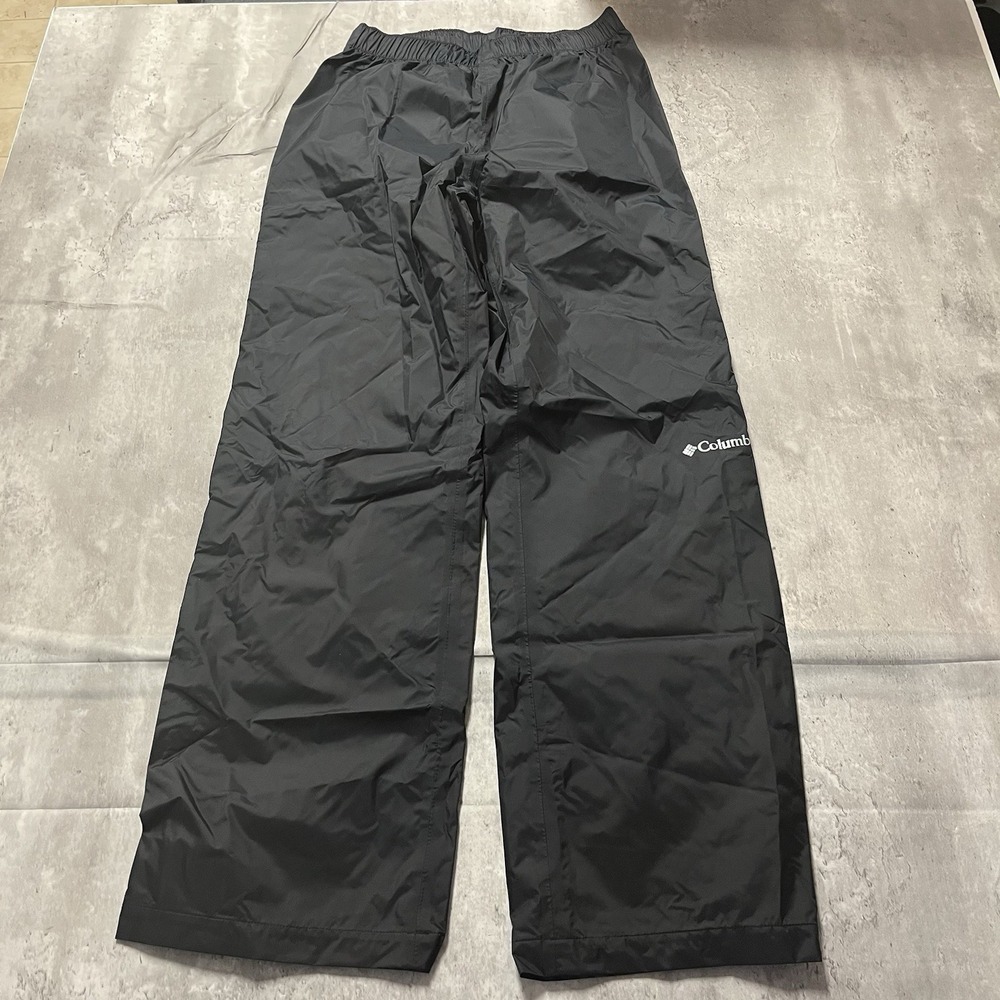 Columbia Pants Mens S Black Omni-Tech Packable Waterproof Breathable Outdoor